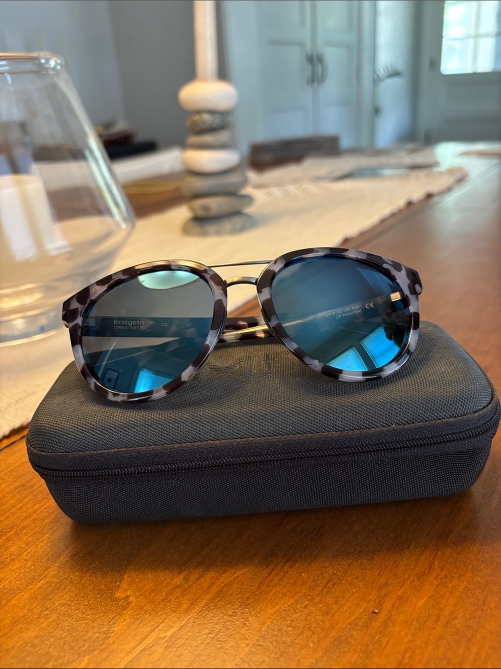 SMITH Bridgetown Imperial Tort Sunglasses & Soft Shell Case NWT
